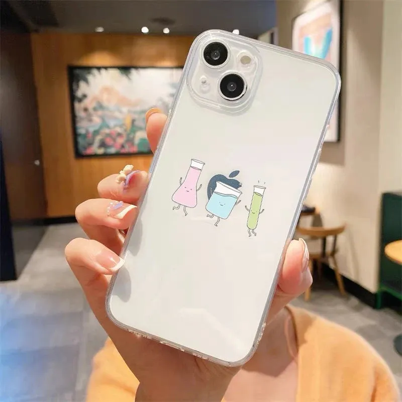 Luxury Transparent iPhone Case - Science Design