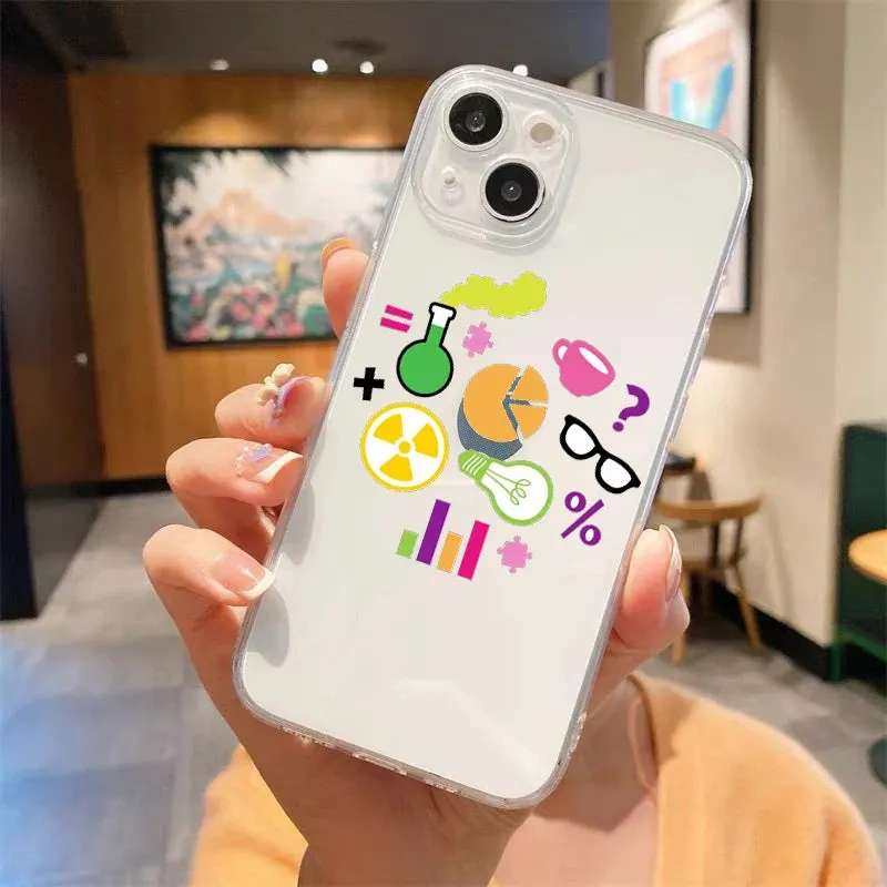 Luxury Transparent iPhone Case - Science Design