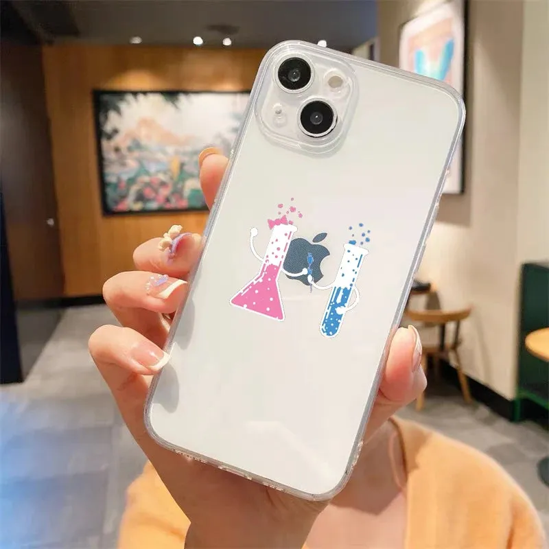 Luxury Transparent iPhone Case - Science Design