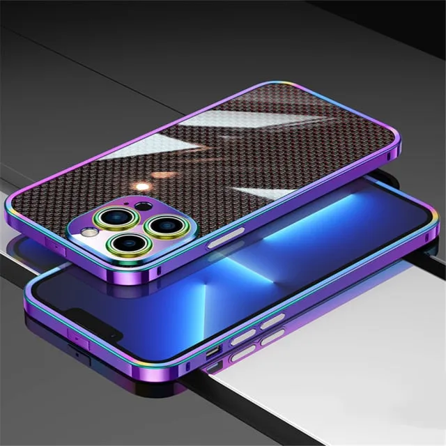 Luxury Ultra-Thin Carbon Fibre Pattern Cover For iPhone