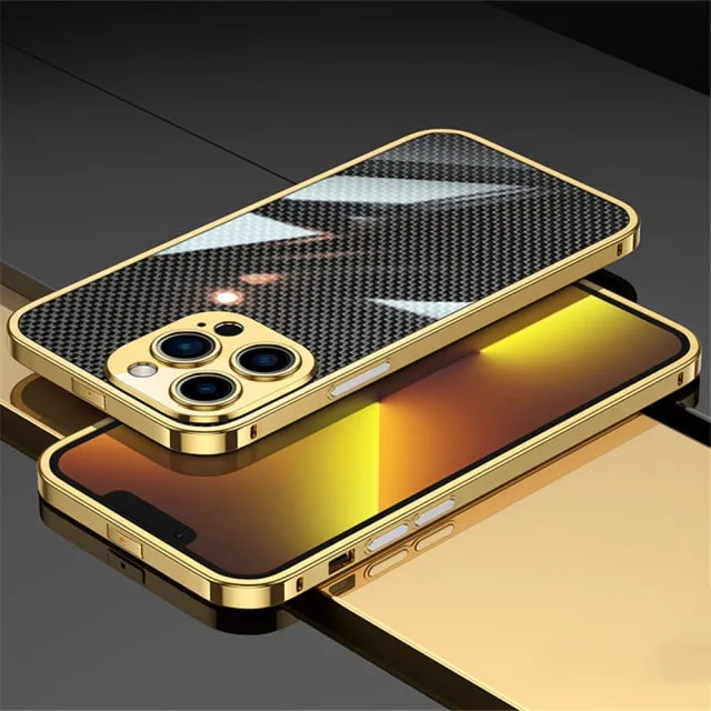 Luxury Ultra-Thin Carbon Fibre Pattern Cover For iPhone
