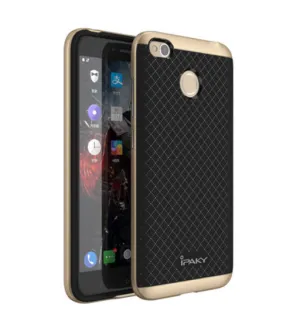 Luxury Ultra-Thin Ipaky Dual Layer Dotted Bumper Back Case Cover For Xiaomi Mi Redmi 4