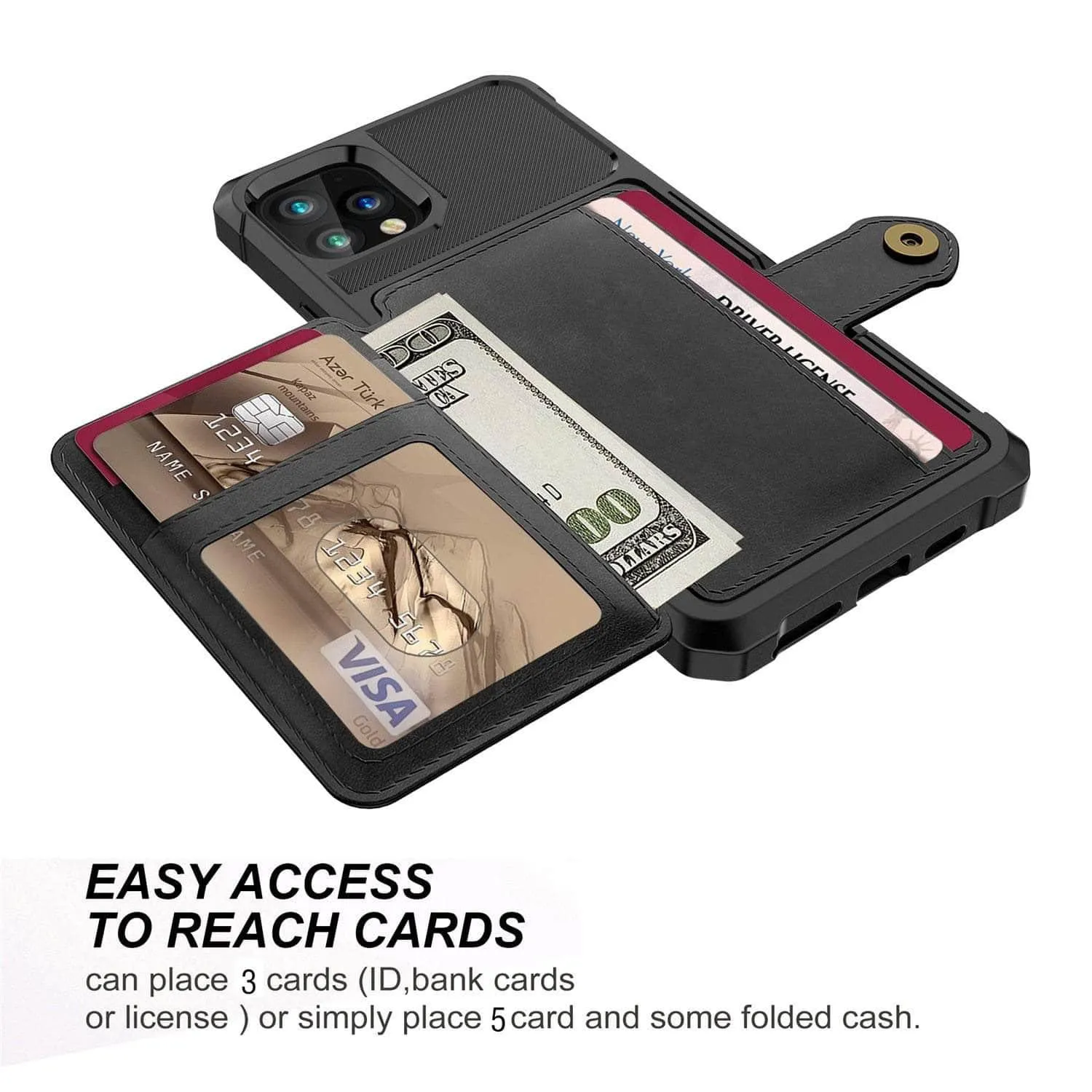 Luxury Wallet iPhone 13 Cards Case