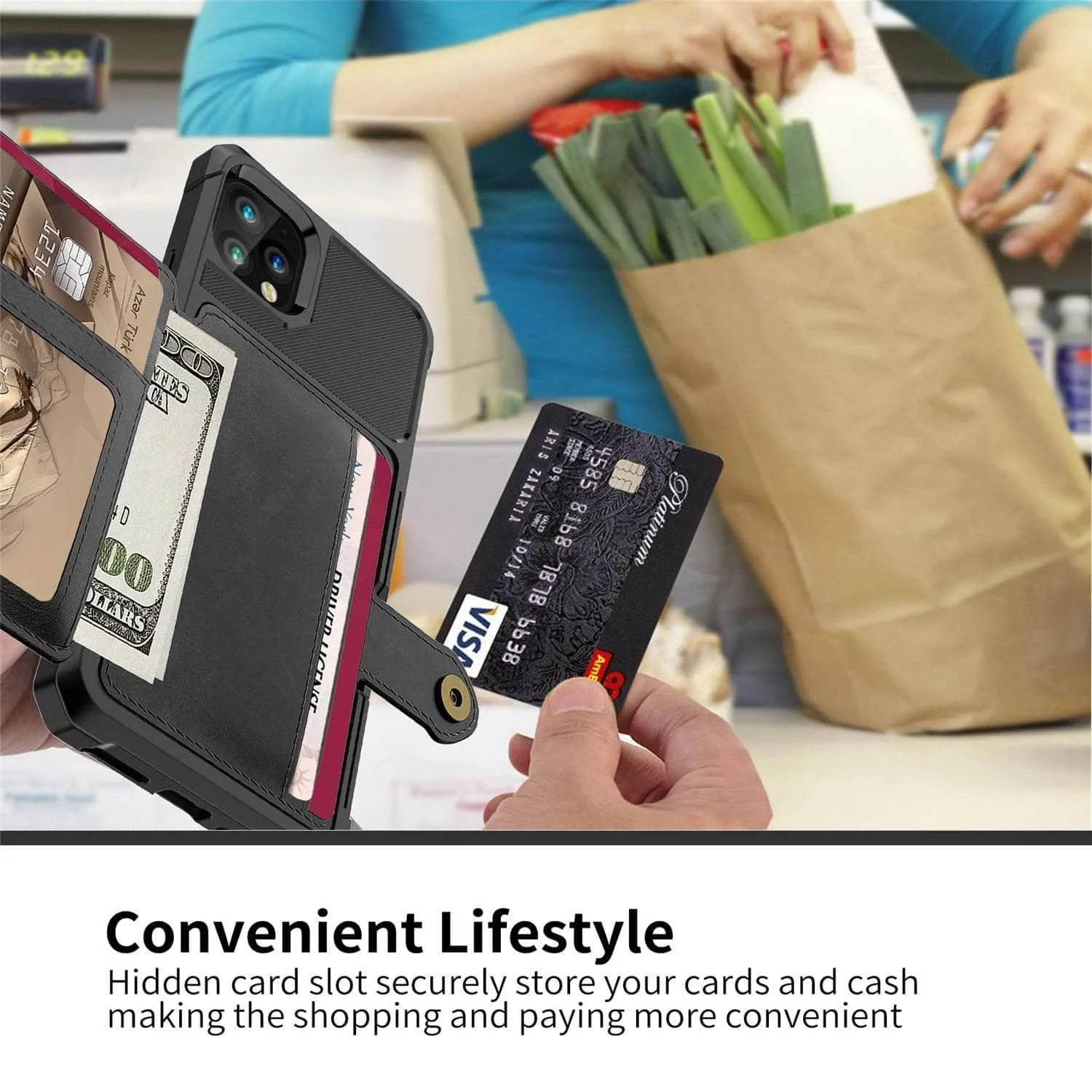 Luxury Wallet iPhone 13 Cards Case