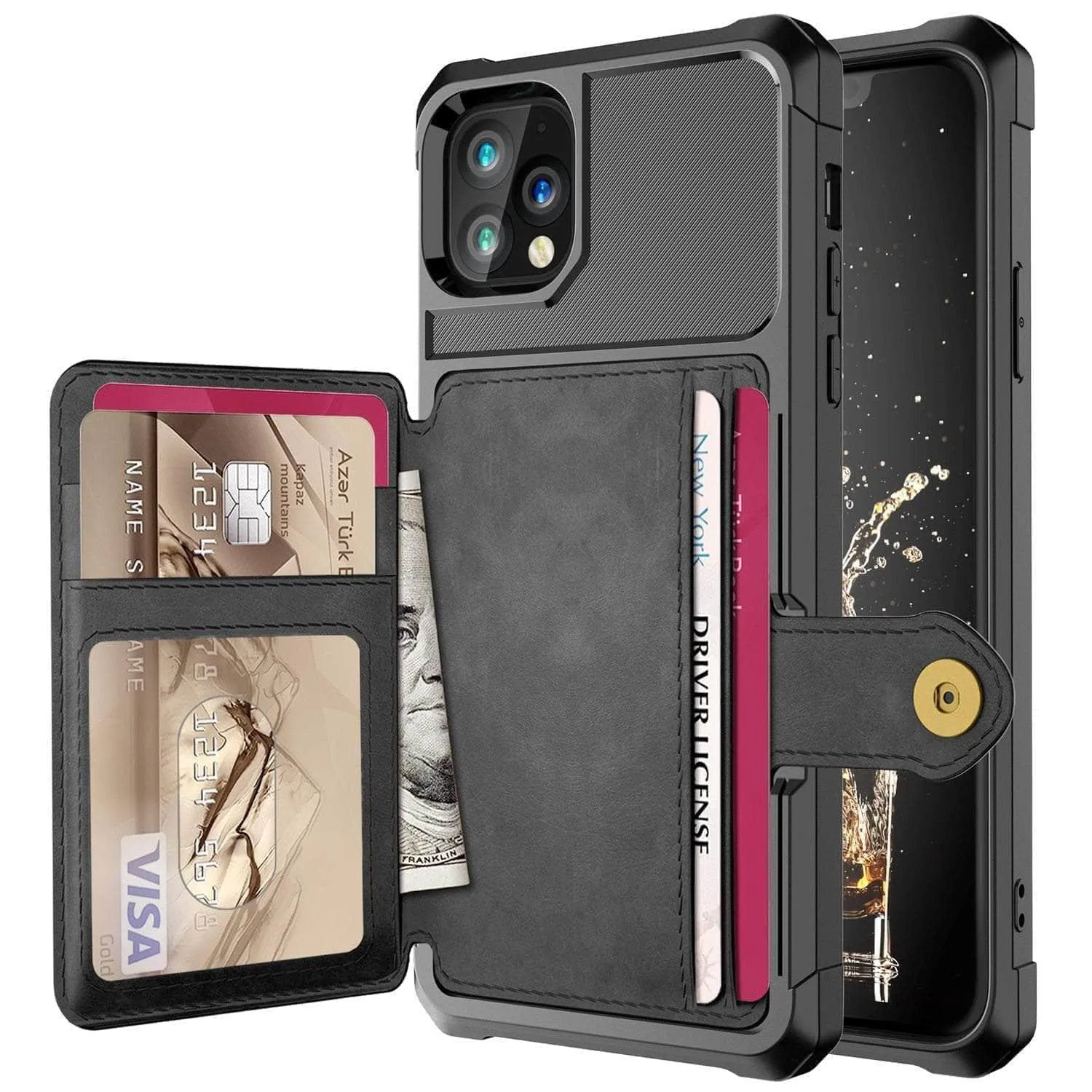 Luxury Wallet iPhone 13 Pro Cards Case