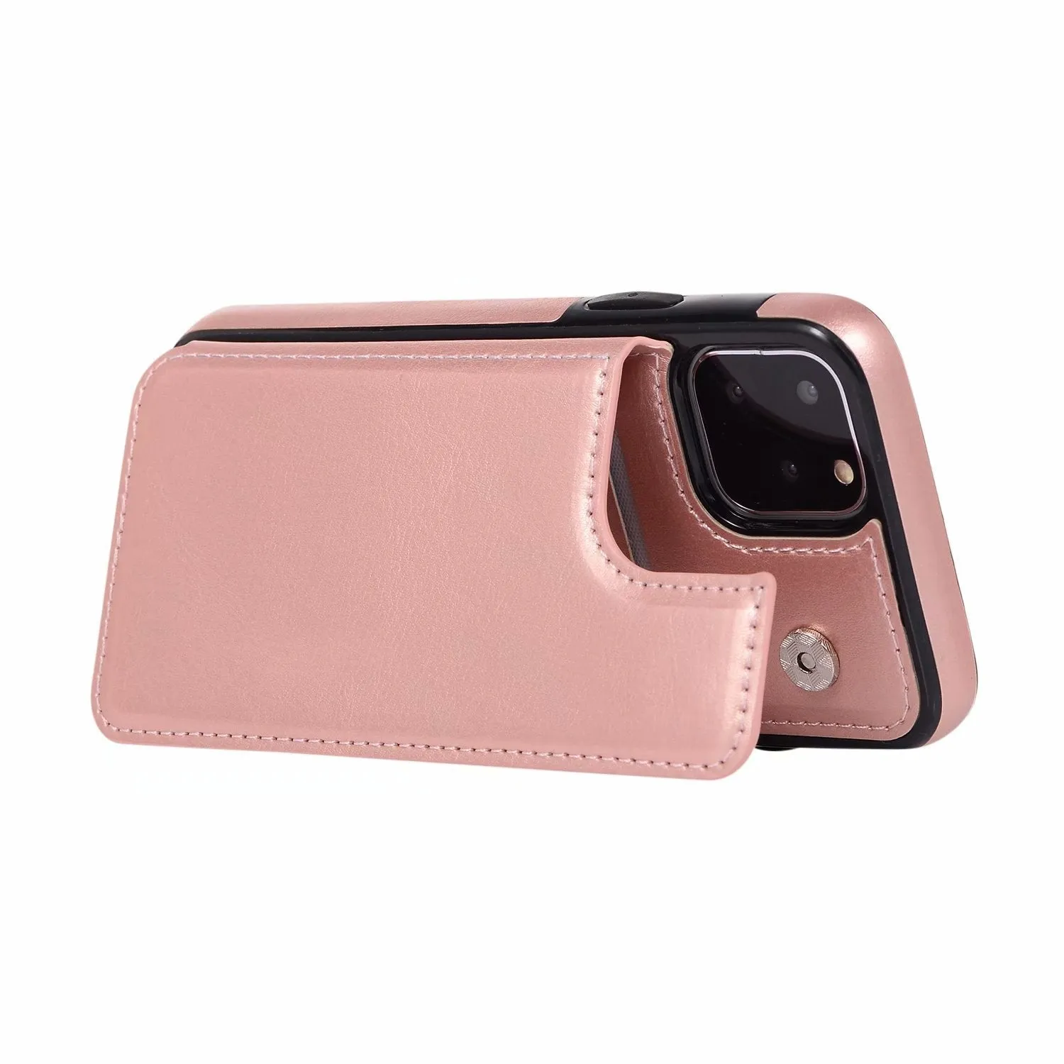 Luxy Moon Leather Cover Card Slots Wallet Case For iPhone