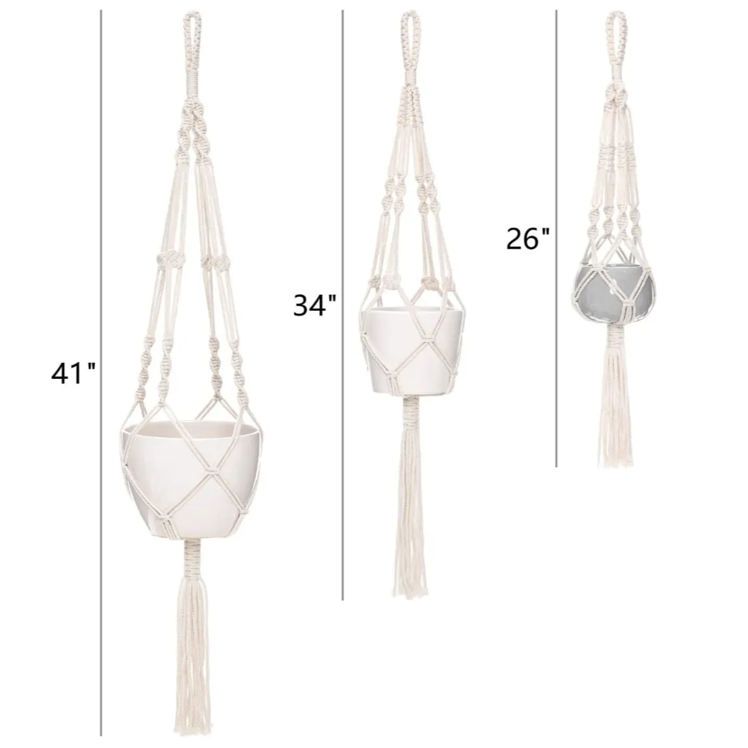 Macrame Plant Hanger 3 Pack