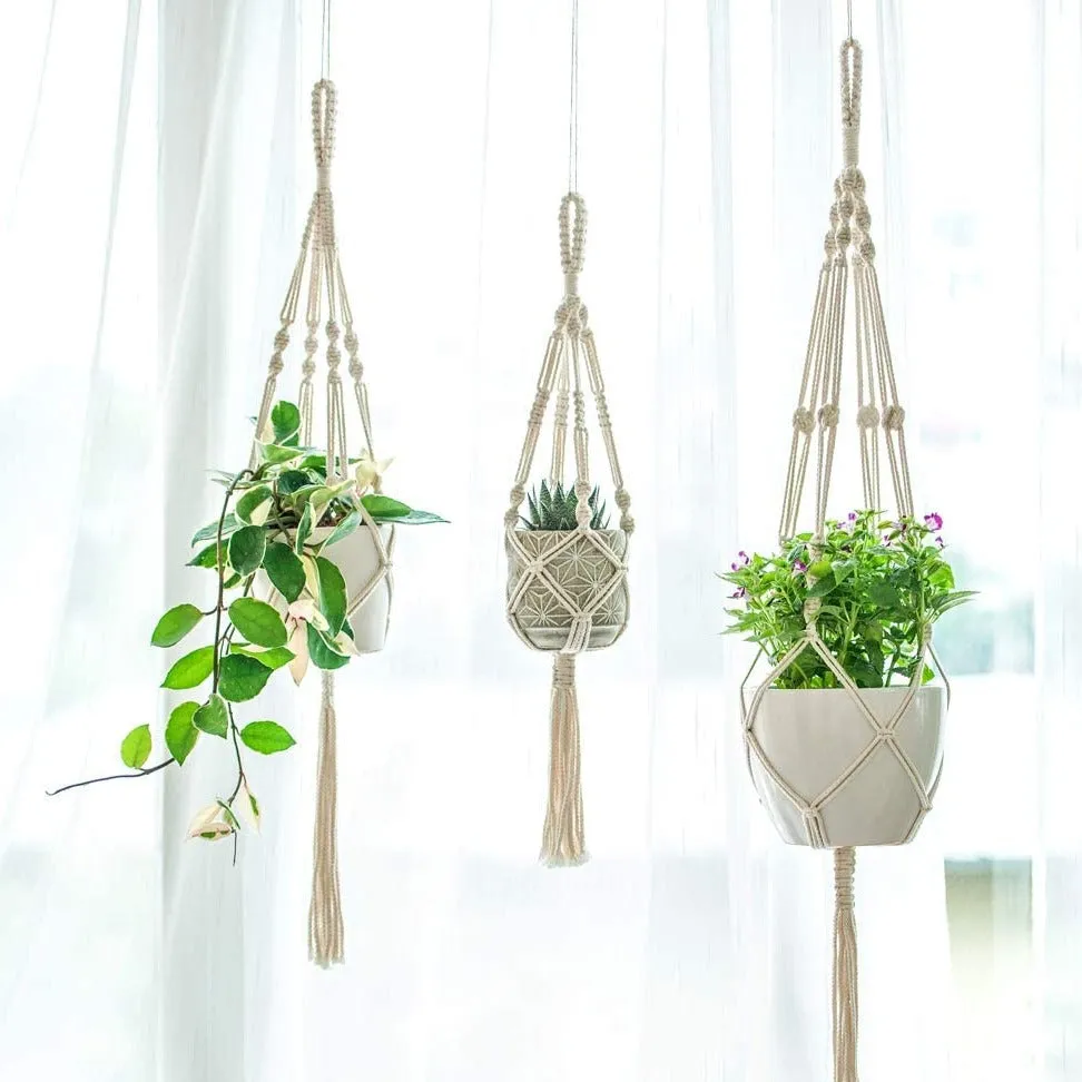 Macrame Plant Hanger 3 Pack