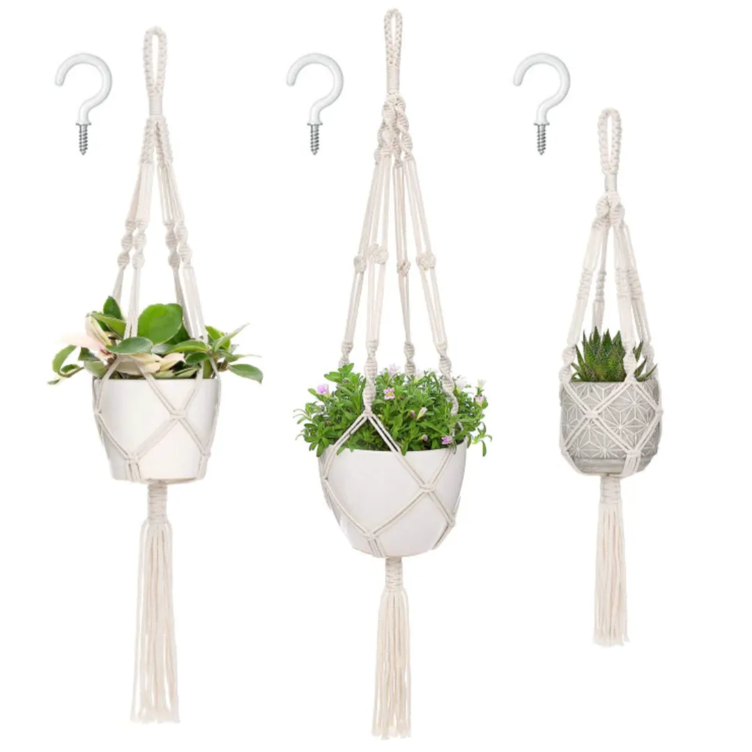 Macrame Plant Hanger 3 Pack