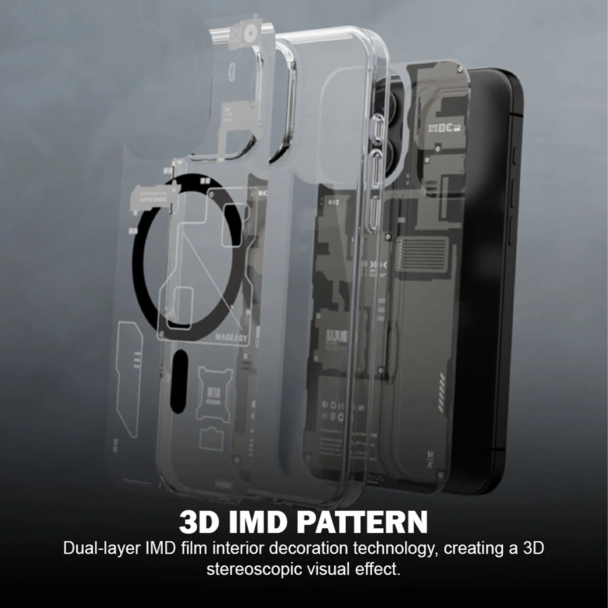 MAGEASY XRay M 3D Patterned for iPhone 16 Series