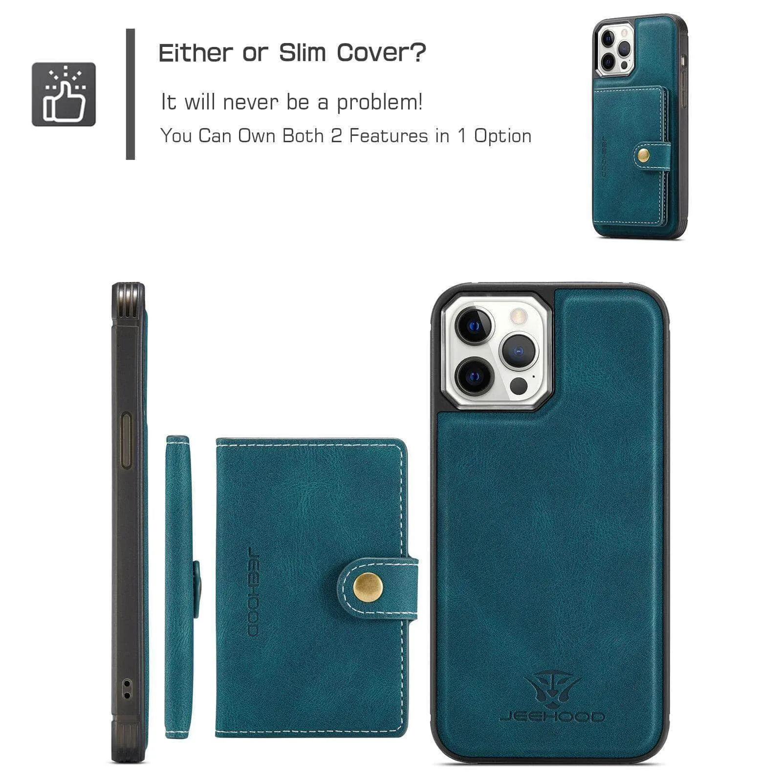 Magnetic Magsafe Leather Case iPhone 12 Stand Holder