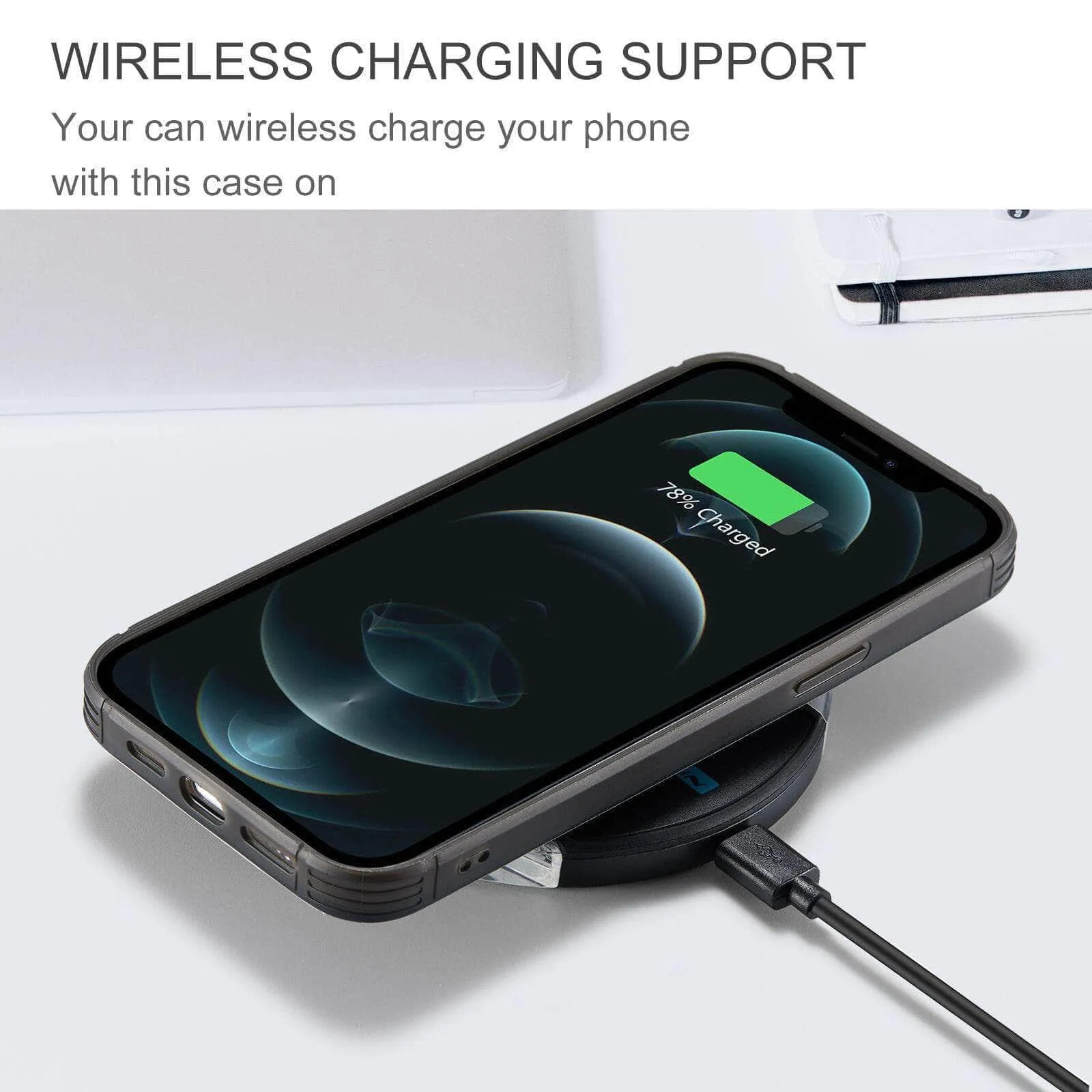 Magnetic Magsafe Leather Case iPhone 12 Stand Holder