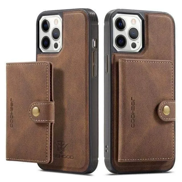 Magnetic Magsafe Leather Case iPhone 12 Stand Holder