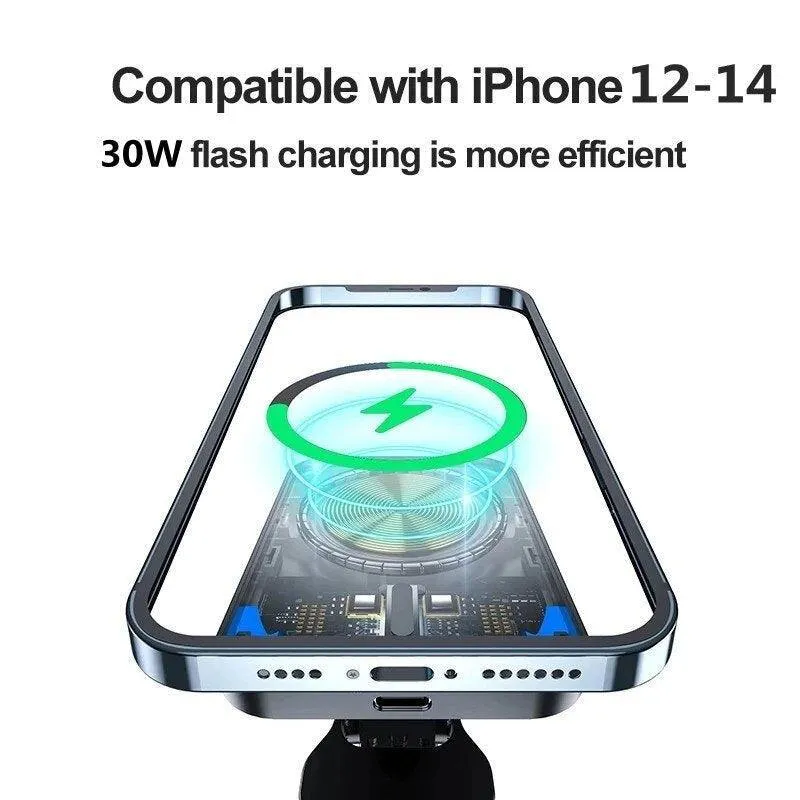Magnetic phone holder & charger (30W)