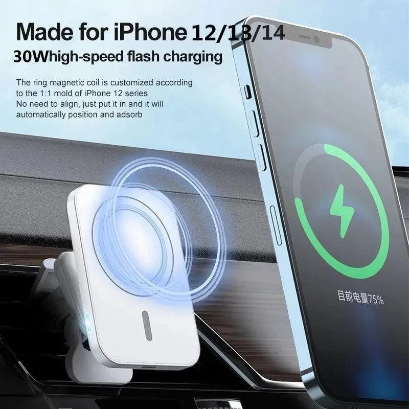 Magnetic phone holder & charger (30W)