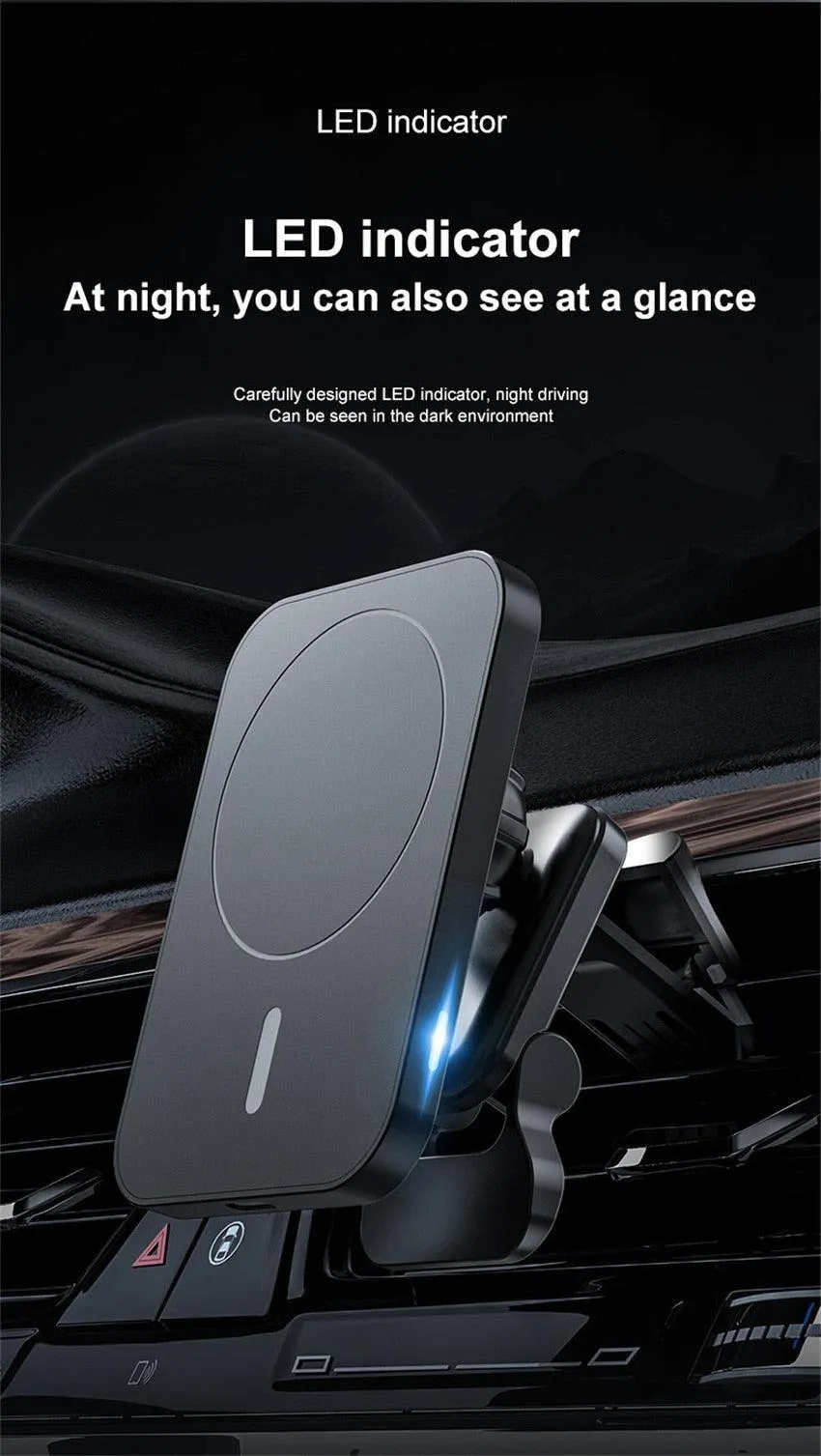 Magnetic phone holder & charger (30W)