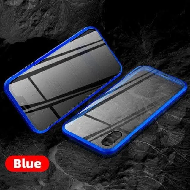 Magnetic Tempered iPhone 15 Pro Max Glass Privacy Case