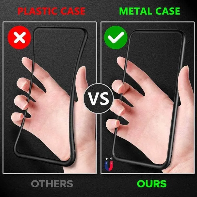 Magnetic Tempered iPhone 15 Pro Max Glass Privacy Case