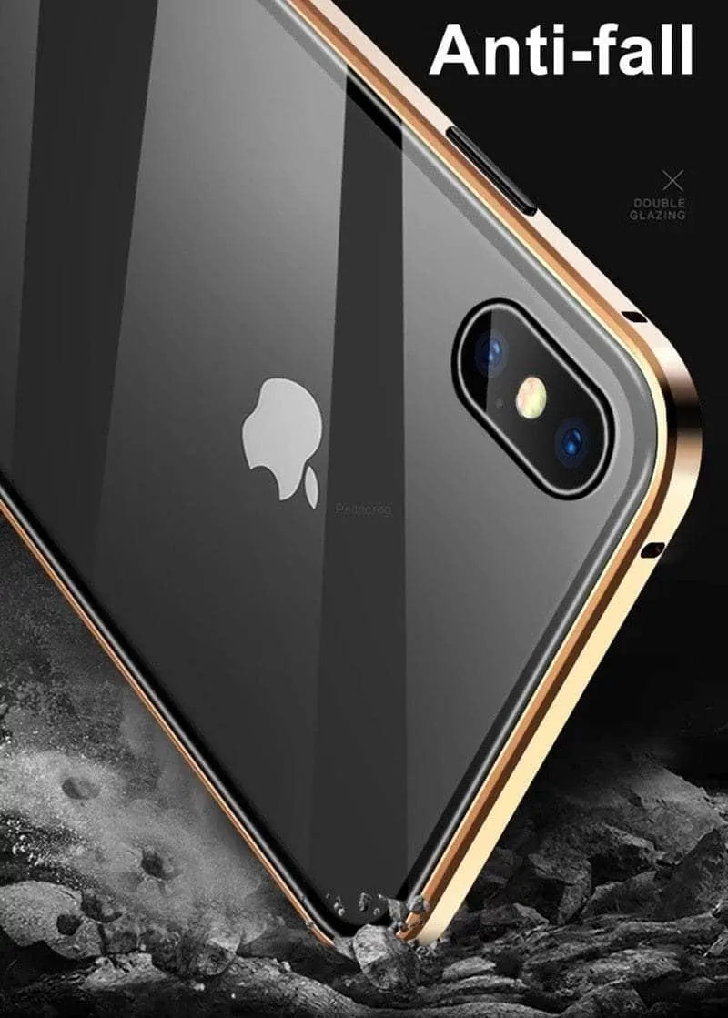 Magnetic Tempered iPhone 15 Pro Max Glass Privacy Case