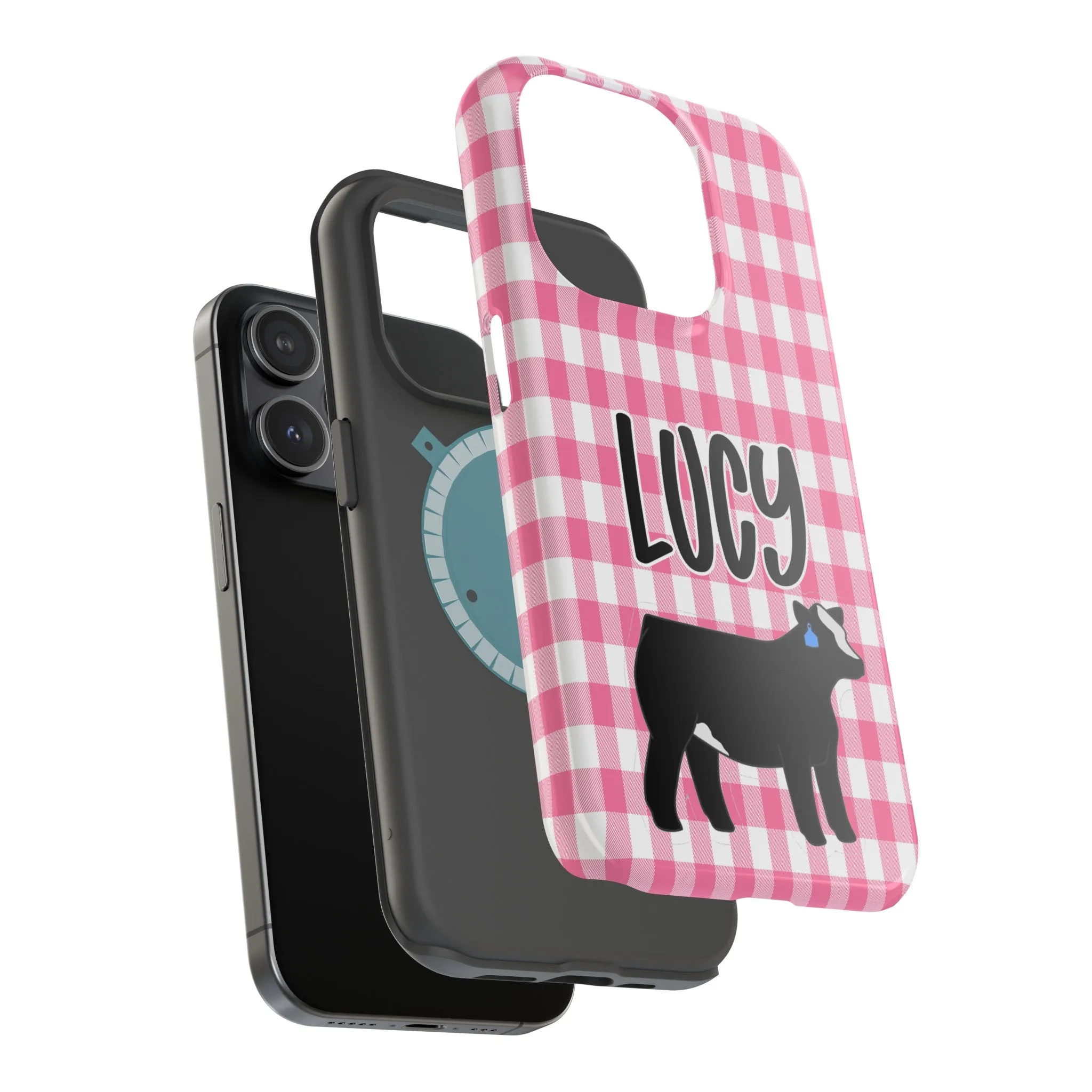 MagSafe iPhone Tough Phone Case - iPhone Cow Phone Cases - Livestock Show Market Heifer