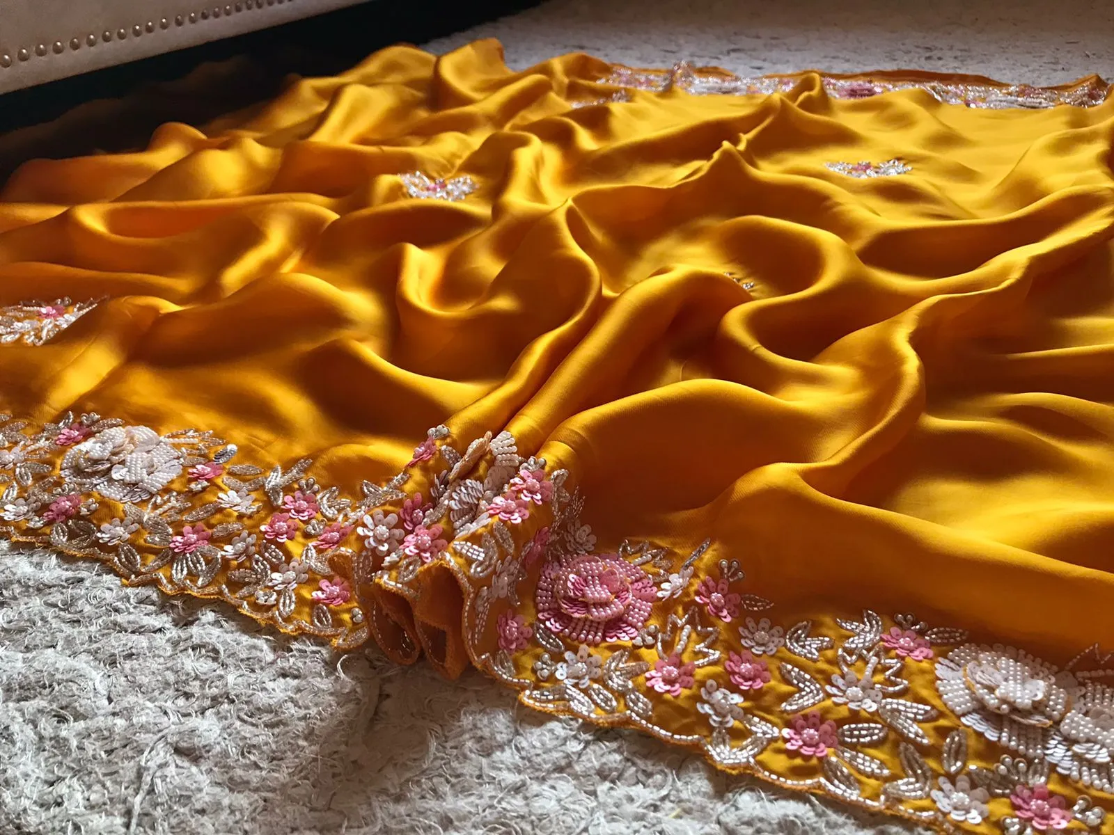 Mahishani premium plush Organza Silk Saree