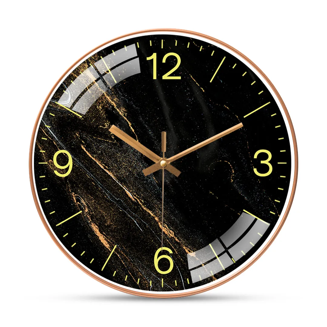 Marble texture wall clock