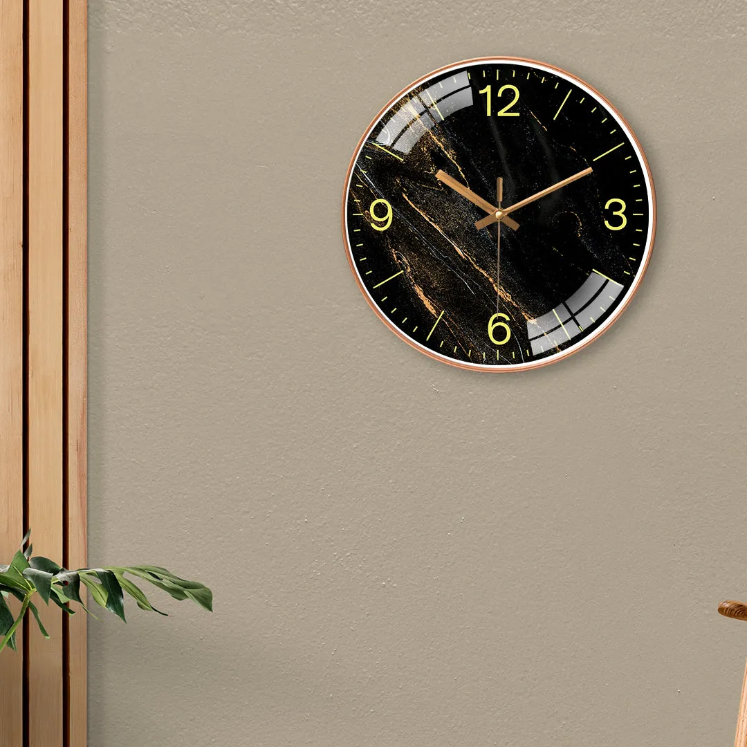 Marble texture wall clock