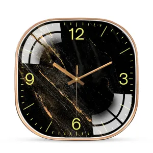 Marble texture wall clock