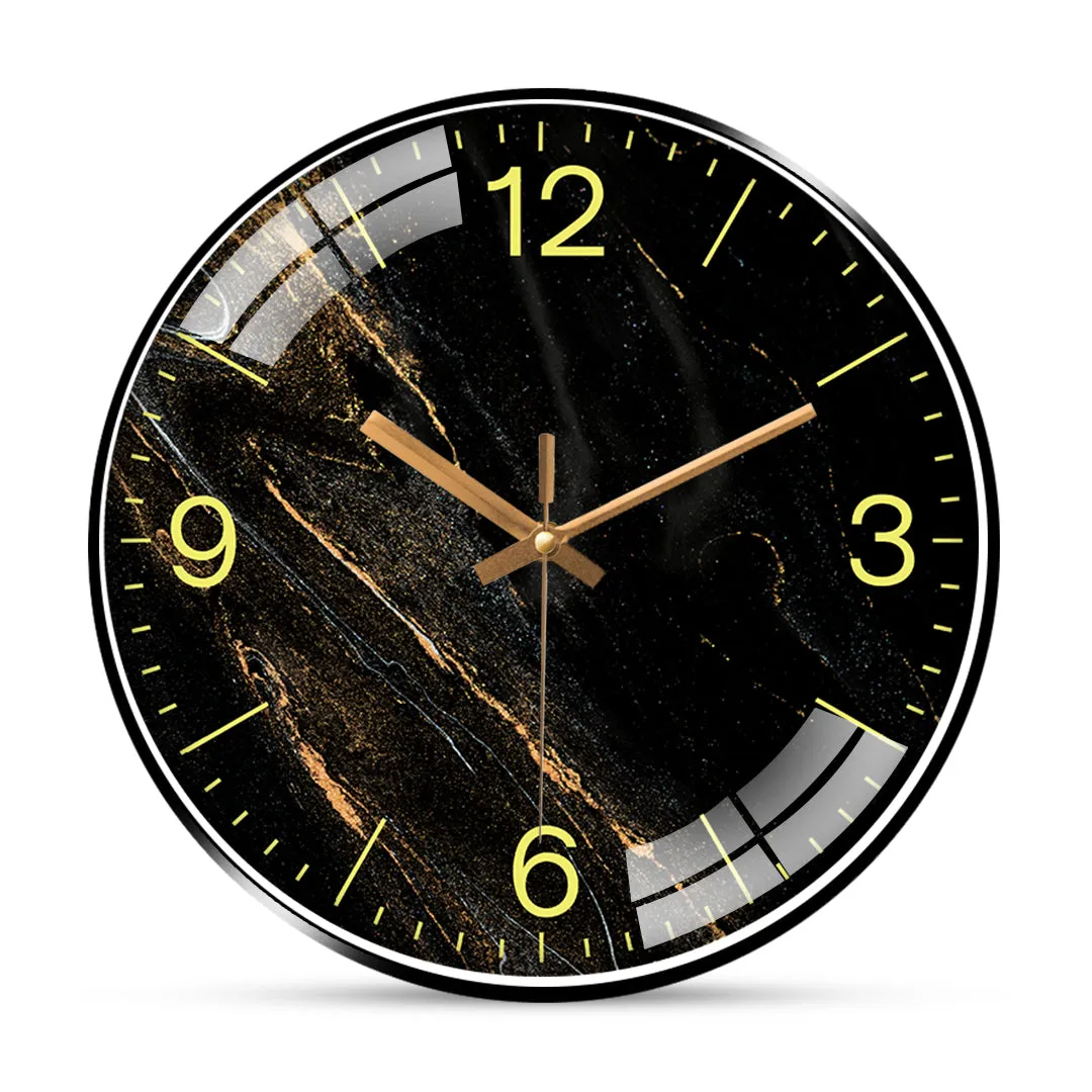 Marble texture wall clock