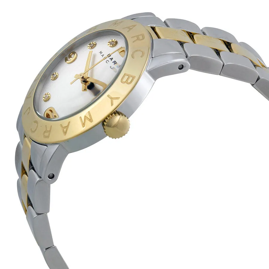 Marc By Marc Jacobs Amy Silver Dial Two-Tone Ladies Watch MBM3139