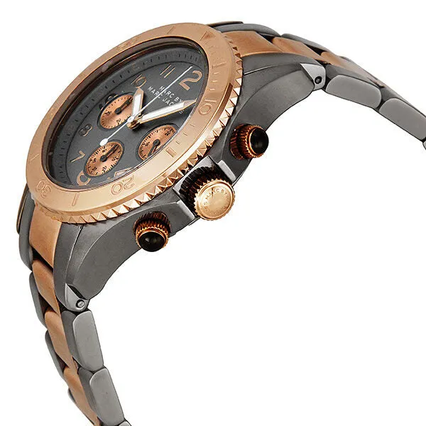 Marc by Marc Jacobs Chronograph Grey Dial Two-tone Men's Watch MBM3157