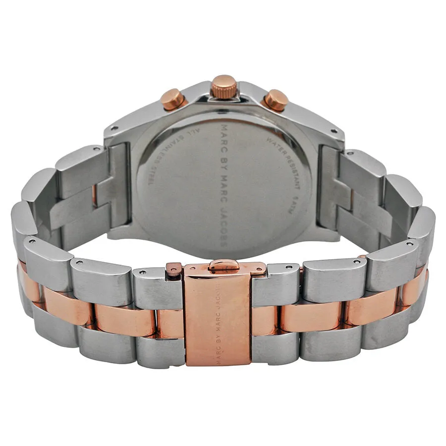 Marc By Marc Jacobs Chronograph Silver Dial Two-tone Ladies Watch MBM3178