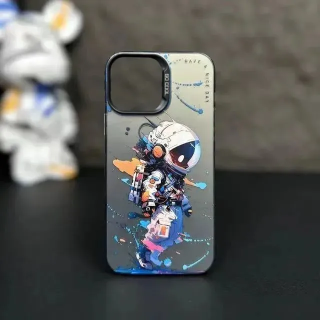 Max Protective Sleeve Fashion Graffiti- Cartoon Animal Pattern Matte iPhone Case