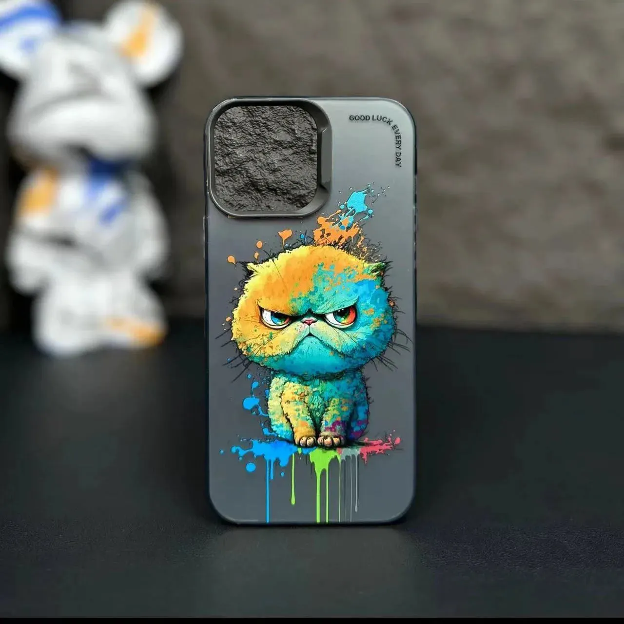 Max Protective Sleeve Fashion Graffiti- Cartoon Animal Pattern Matte iPhone Case