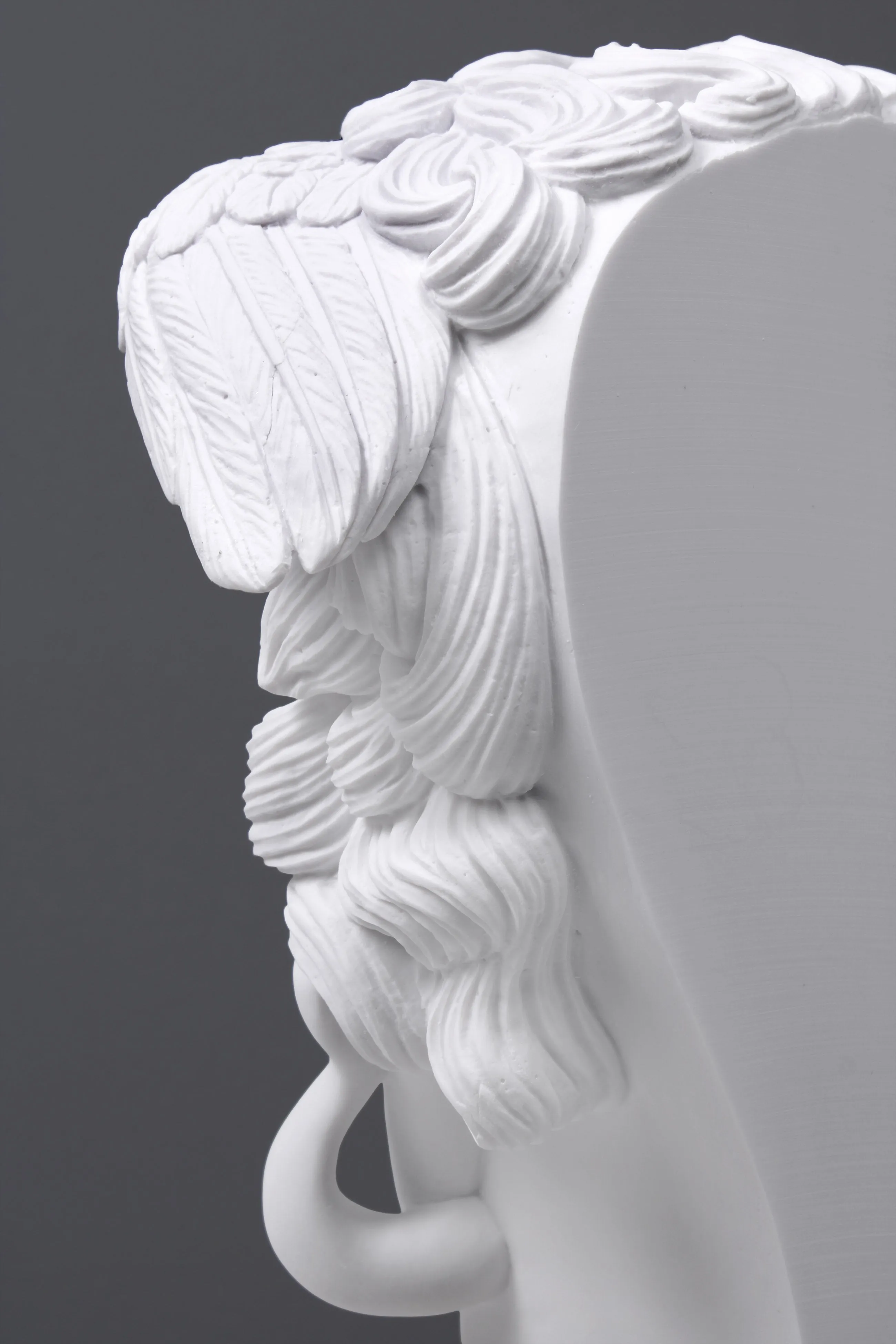 Medusa Head Statue on Base