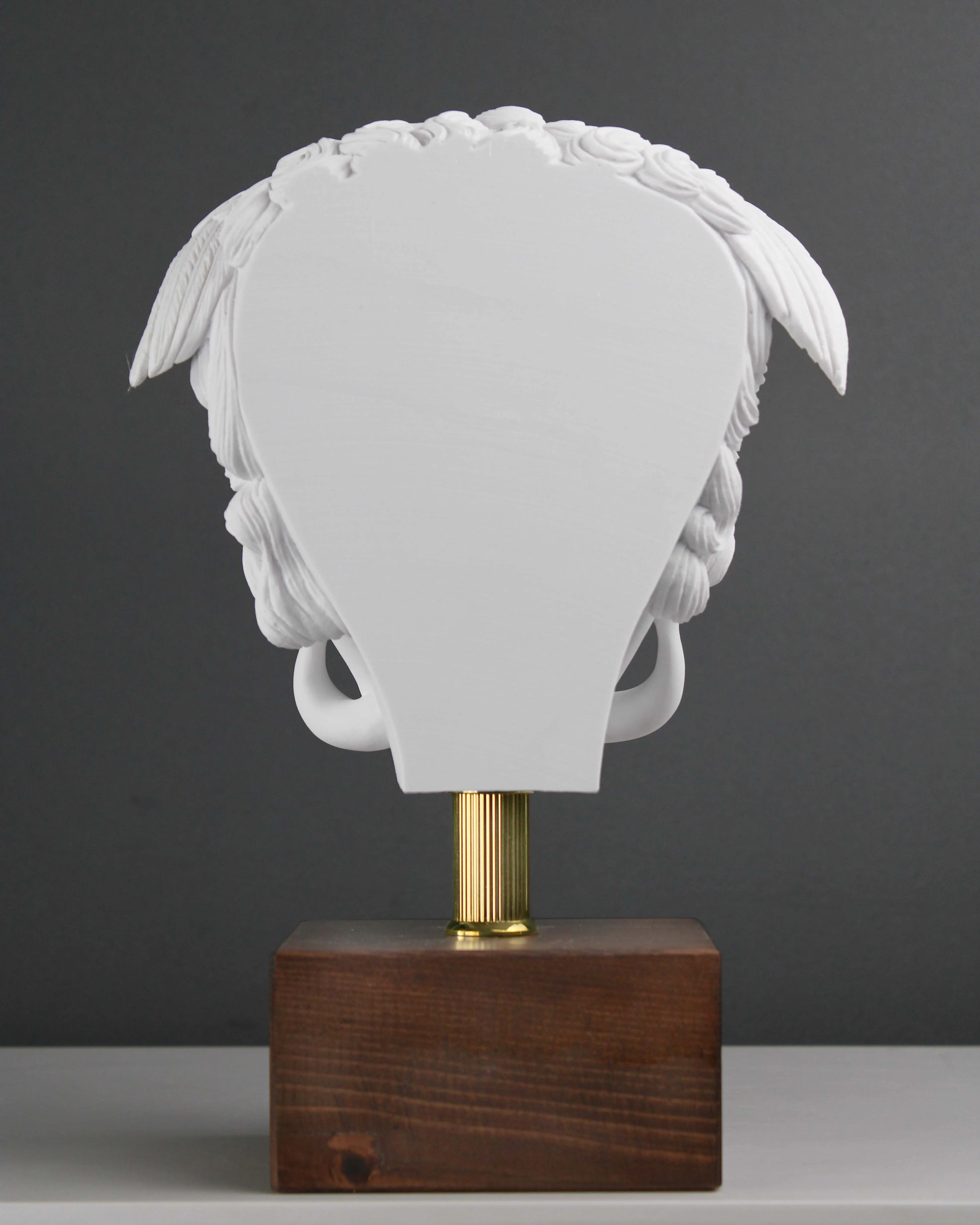 Medusa Head Statue on Base