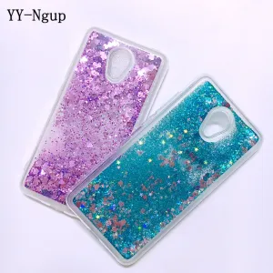 Meizu M5 M6 Note Case Cover Glitter Liquid Quicksand Phone Case on for Funda Meizu M5 M6 M5S MS6 M3S MX6 M3 Note Case Capa Women