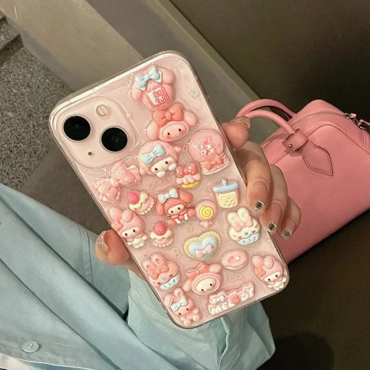 Melody & Kuromi Deco iPhone Case