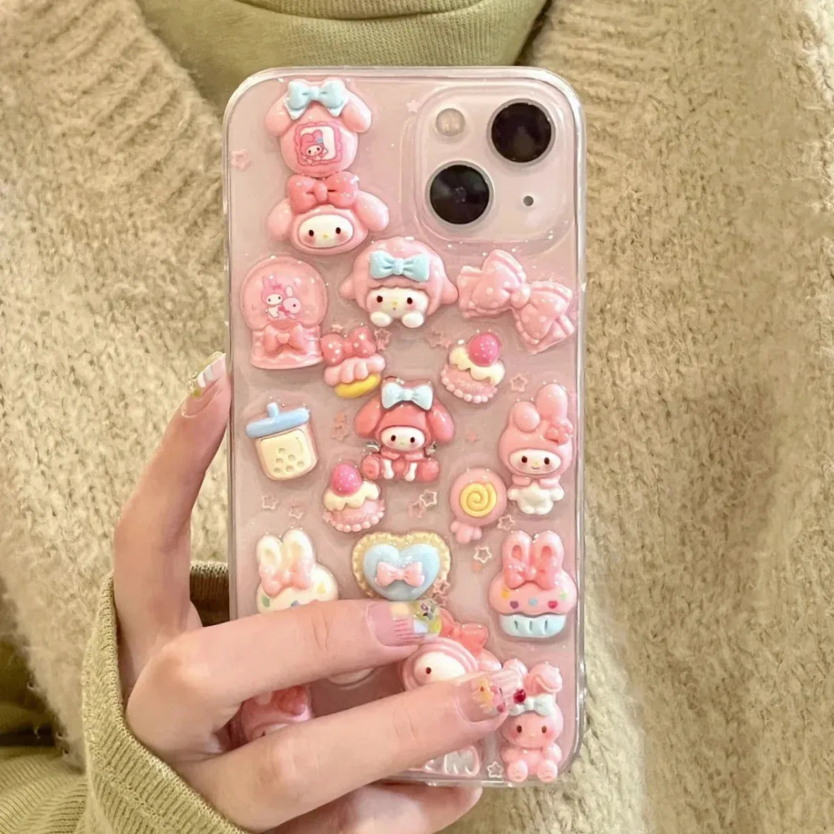 Melody & Kuromi Deco iPhone Case