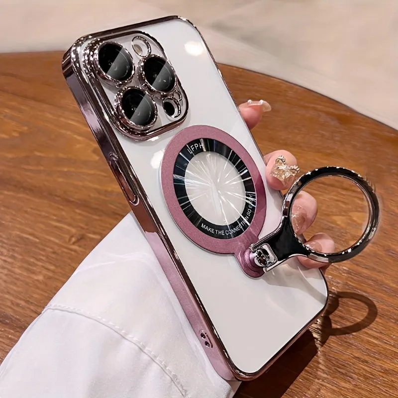 [MELODY SKY]Ring Bracket Is Suitable For IPhone 15/15 Pro Max/14 Pro Max/14 Pro/14/13/13 Pro/13 Pro Max Case For Women, Case For New Fashion Trend, High-end Protective Cover, Case, Full Package Protective Case, Creative Case For Men