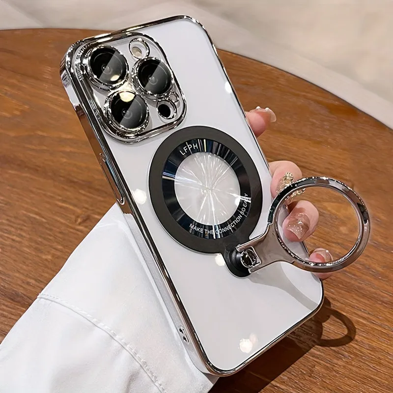 [MELODY SKY]Ring Bracket Is Suitable For IPhone 15/15 Pro Max/14 Pro Max/14 Pro/14/13/13 Pro/13 Pro Max Case For Women, Case For New Fashion Trend, High-end Protective Cover, Case, Full Package Protective Case, Creative Case For Men