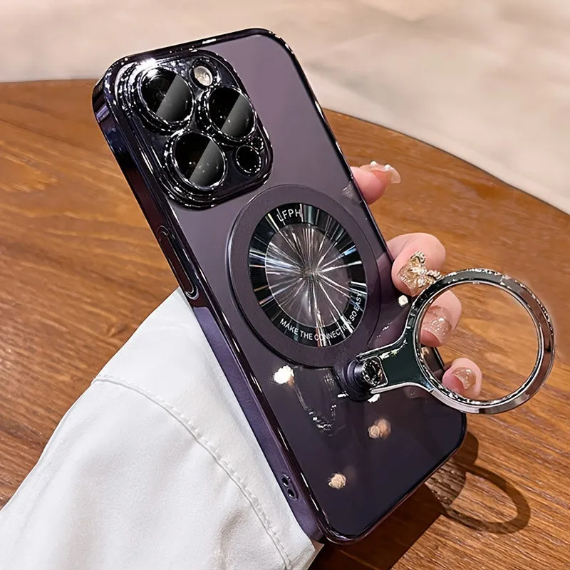 [MELODY SKY]Ring Bracket Is Suitable For IPhone 15/15 Pro Max/14 Pro Max/14 Pro/14/13/13 Pro/13 Pro Max Case For Women, Case For New Fashion Trend, High-end Protective Cover, Case, Full Package Protective Case, Creative Case For Men