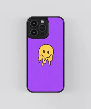 Melting Smile Abstract Glass Phone Case Cover