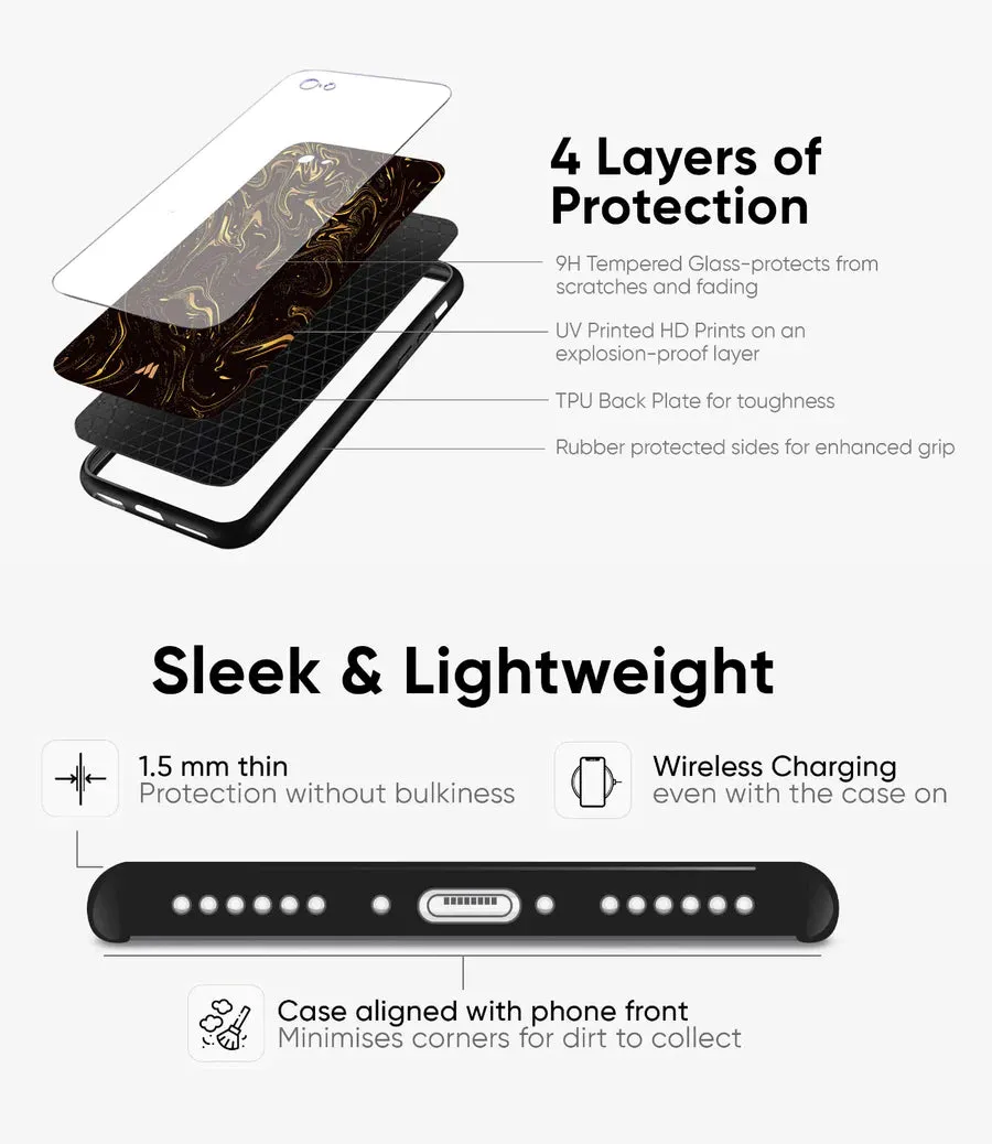 Melting Smile Abstract Glass Phone Case Cover