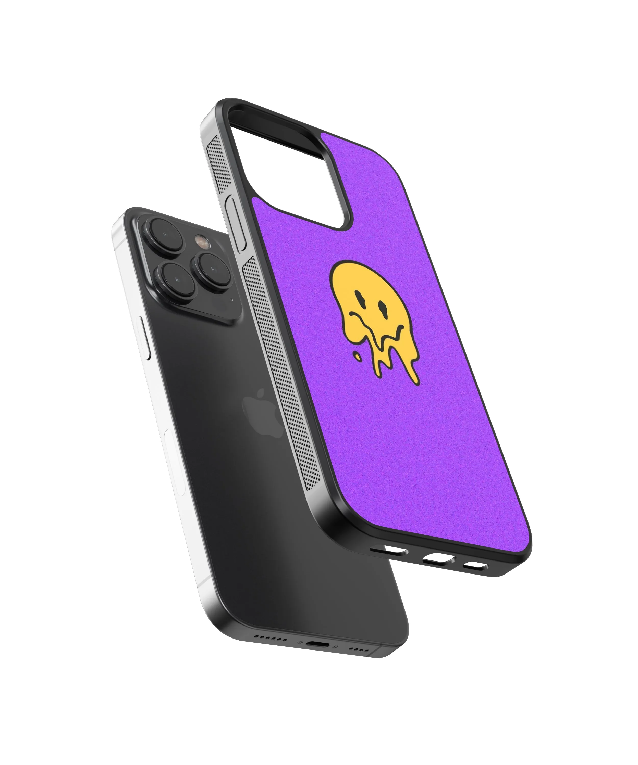 Melting Smile Abstract Glass Phone Case Cover