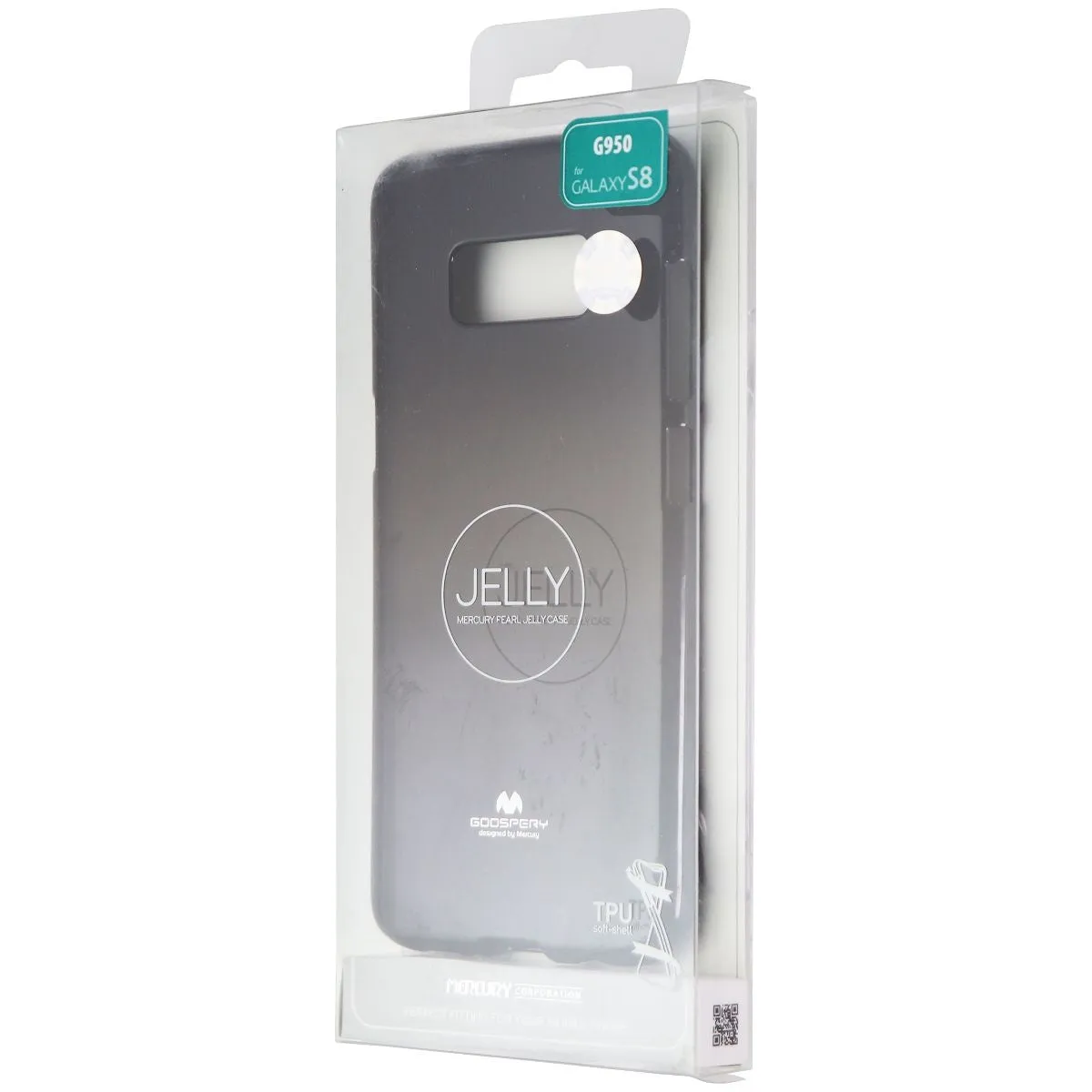 Mercury Goospery Jelly Case for Samsung Galaxy S8 - Black/Glitter