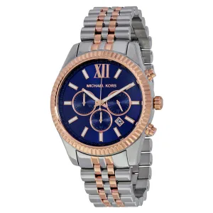 Michael Kors Lexington Chronograph Navy Dial Unisex Watch MK8412