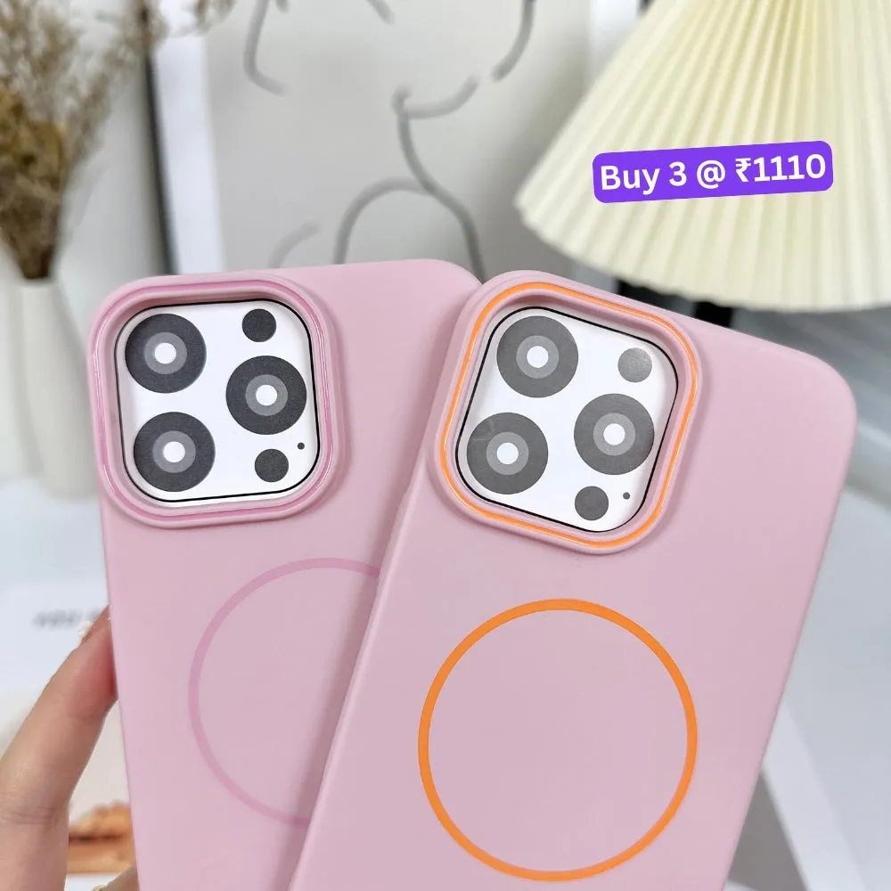 Microfiber Flock Lining Liquid Silicone Magsafe Phone Case - iPhone 13