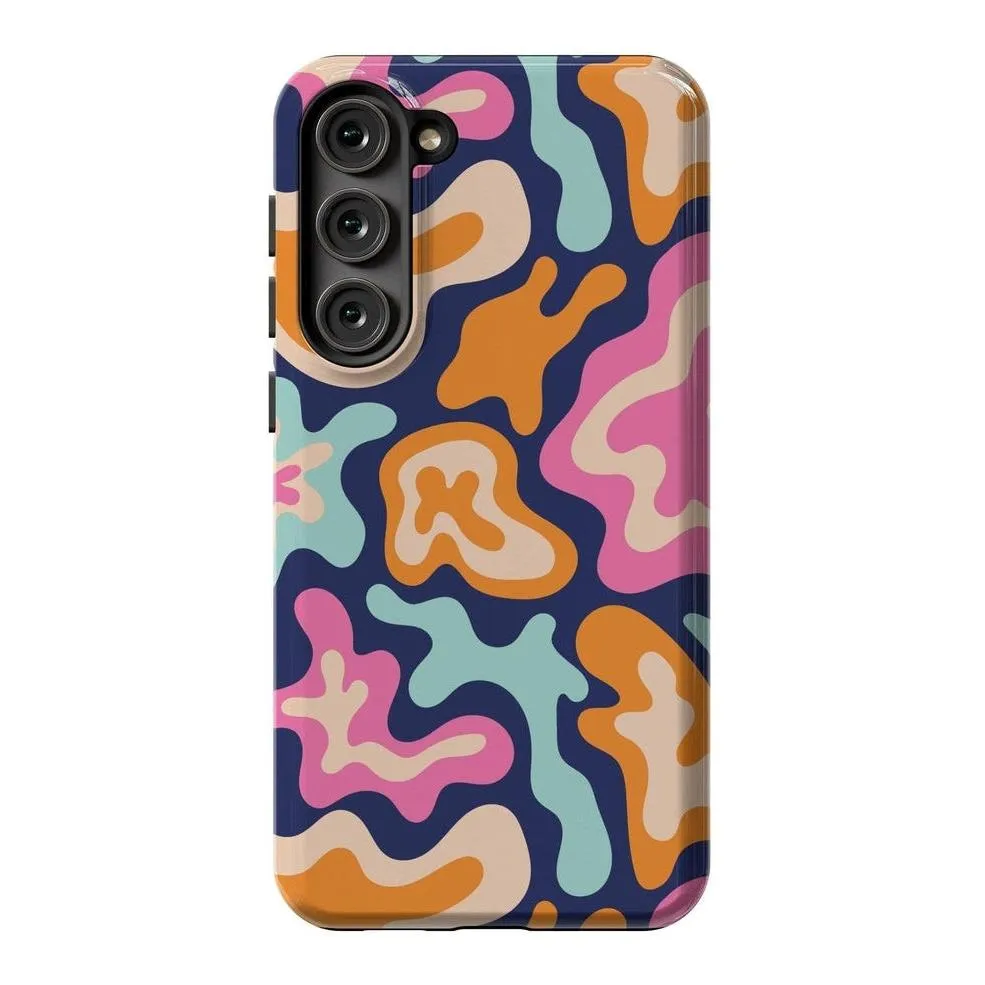 Midnight Color Splash | Abstract Retro Samsung Case