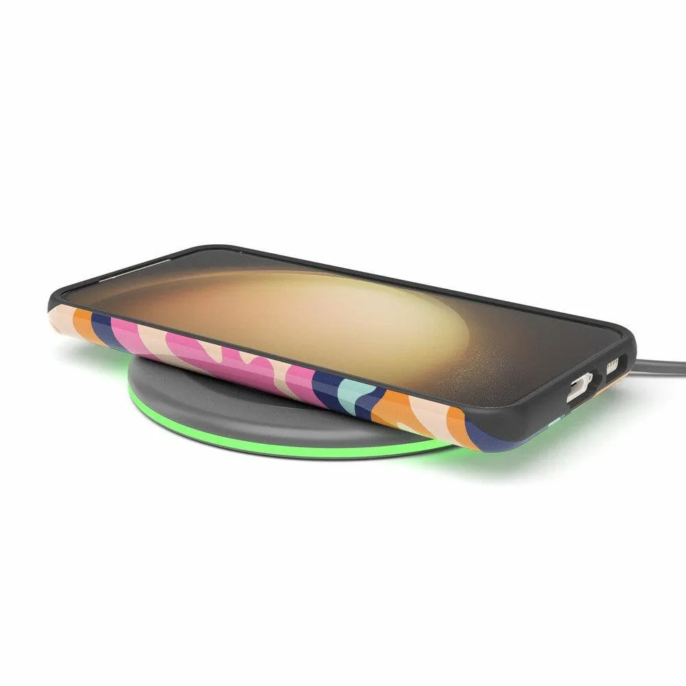 Midnight Color Splash | Abstract Retro Samsung Case